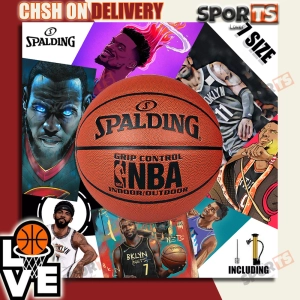 ภาพหน้าปกสินค้าลูกบาส ลูกบาสเกตบอล  Spalding  Basketball  ลูกบาสเกตบอล 7 เล่นได้ทั้งในร่มและกลางแจ้ง ฟรี เข็มสูบลม ที่ส ซื้อหนึ่งแถมสี่ ที่เกี่ยวข้อง