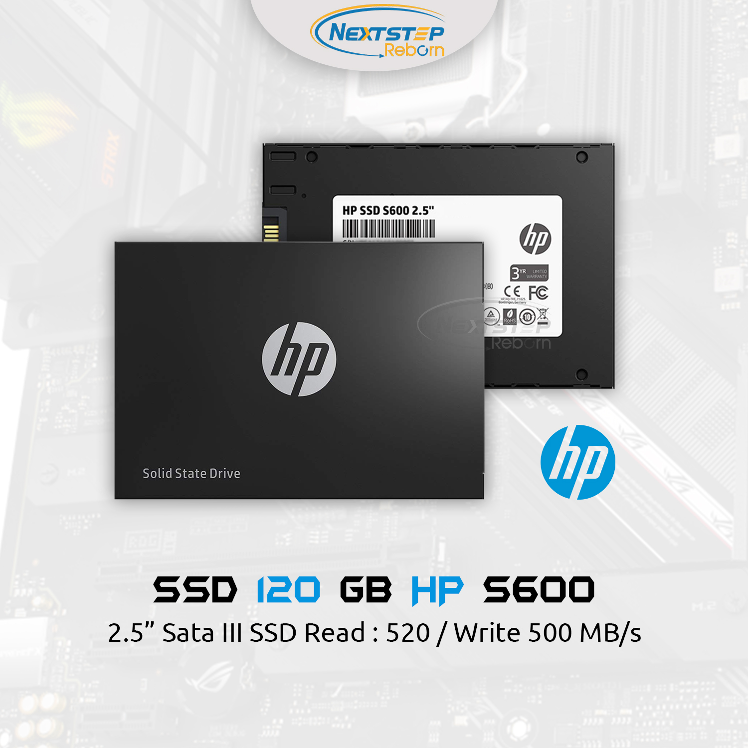 SSD 120GB HP S600 2.5