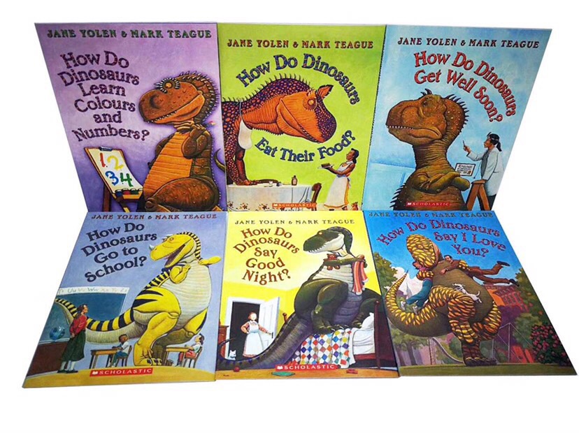 How Do Dinosaurs 6 books set English picture book for kids