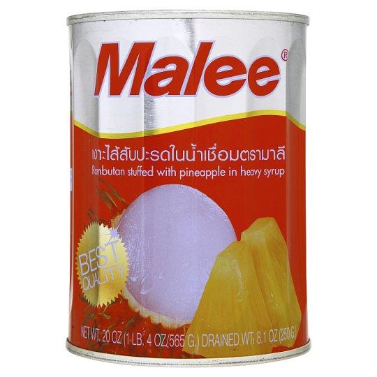 มาลี เงาะไส้สับปะรดในน้ำเชื่อม 565กรัม Malee Rambutan Stuff with Pineapple in Heavy Syrup 565g ?แนะนำ!!