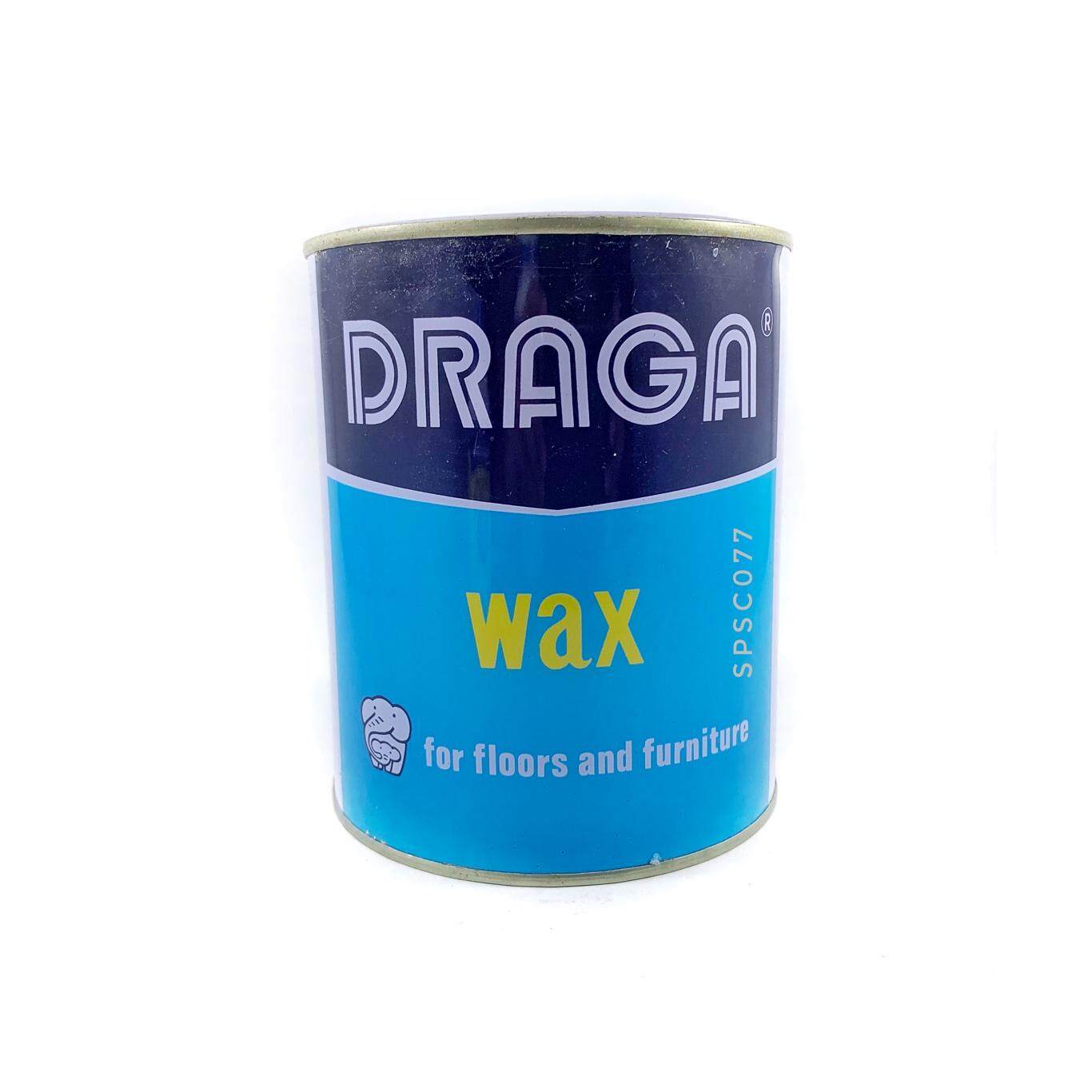 DRAGA WAX แว๊ก แว๊กขัดพื้น ขัดพื้นไม้ ให้เงางาม ขี้ผึ้งขัดพื้น Wax ขัดเฟอร์นิเจอร์ แว๊กซ์ขัดพื้นไม้ ขนาด 900 กรัม หรือ 2 ปอนด์