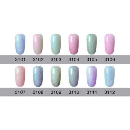 สีทาเล็บเจล GRAEAR  สีแฟนตาซีเฟอร์โค๊ด Fantasy Fur Coat Colors Series Nail Gel Polish   ขนาด 8 ml.