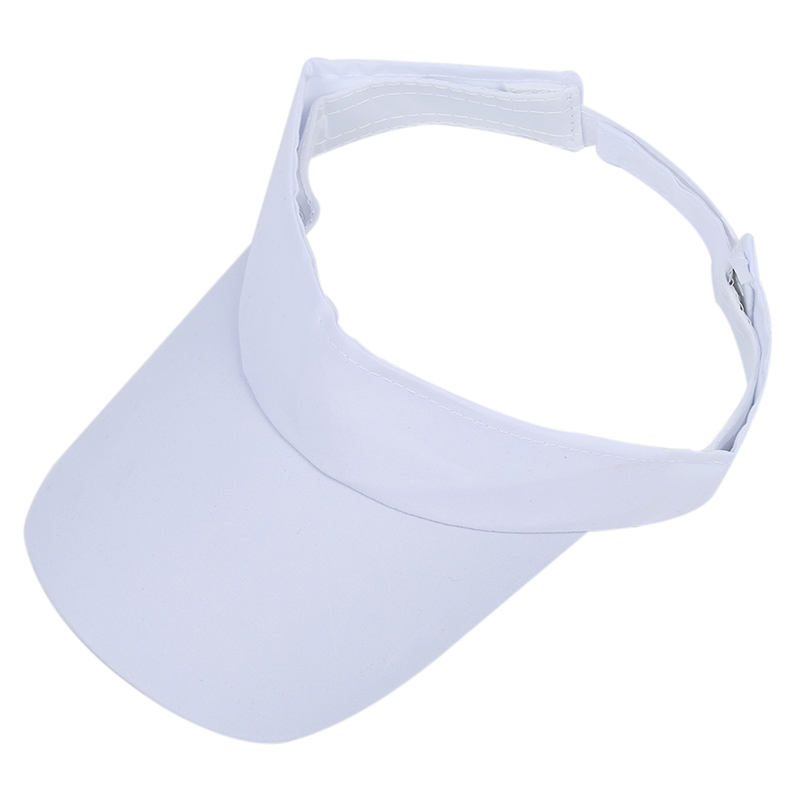 White Sun Sports Visor Hat Cap Tennis Golf Sweatband Headband UV Protection