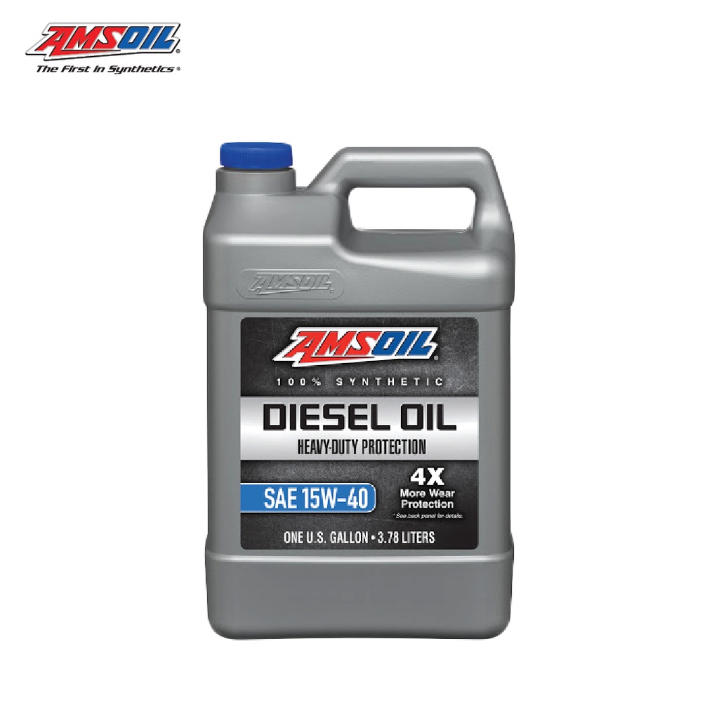 Amsoil Heavy-Duty Synthetic Diesel Oil น้ำมันเครื่องสังเคราะห์แท้ดีเซล 15W-40 ขนาด Gallon (3.784 L.) ขนาด Gallon (3.784 L.)
