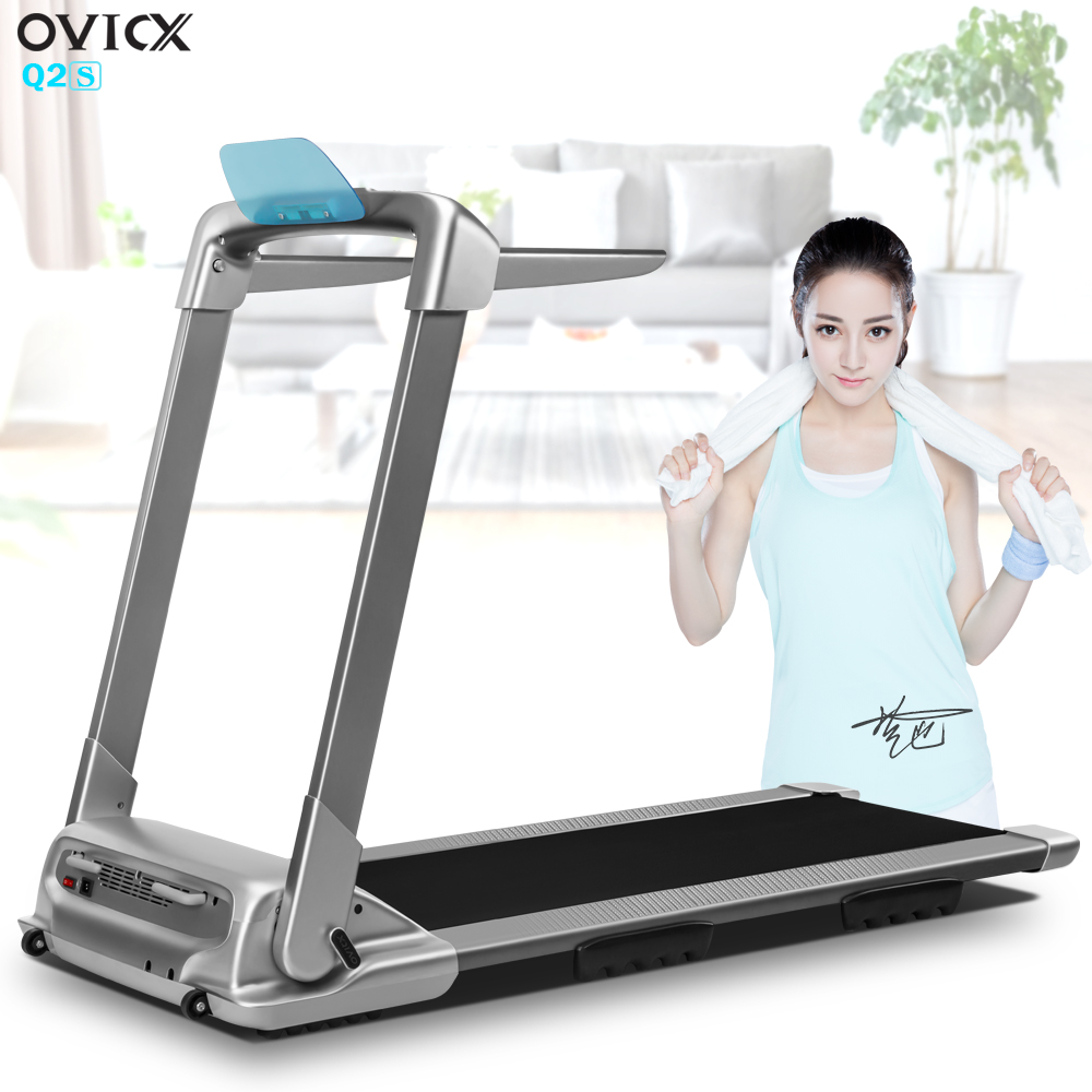 OVICX ลู่วิ่งไฟฟ้า ลู่วิ่ง ลู่วิ่งไม่ต้องประกอบ มอเตอร์3.0 แรงม้า รุ่นQ2S พับเก็บง่าย เคลื่อนย้ายสะดวก