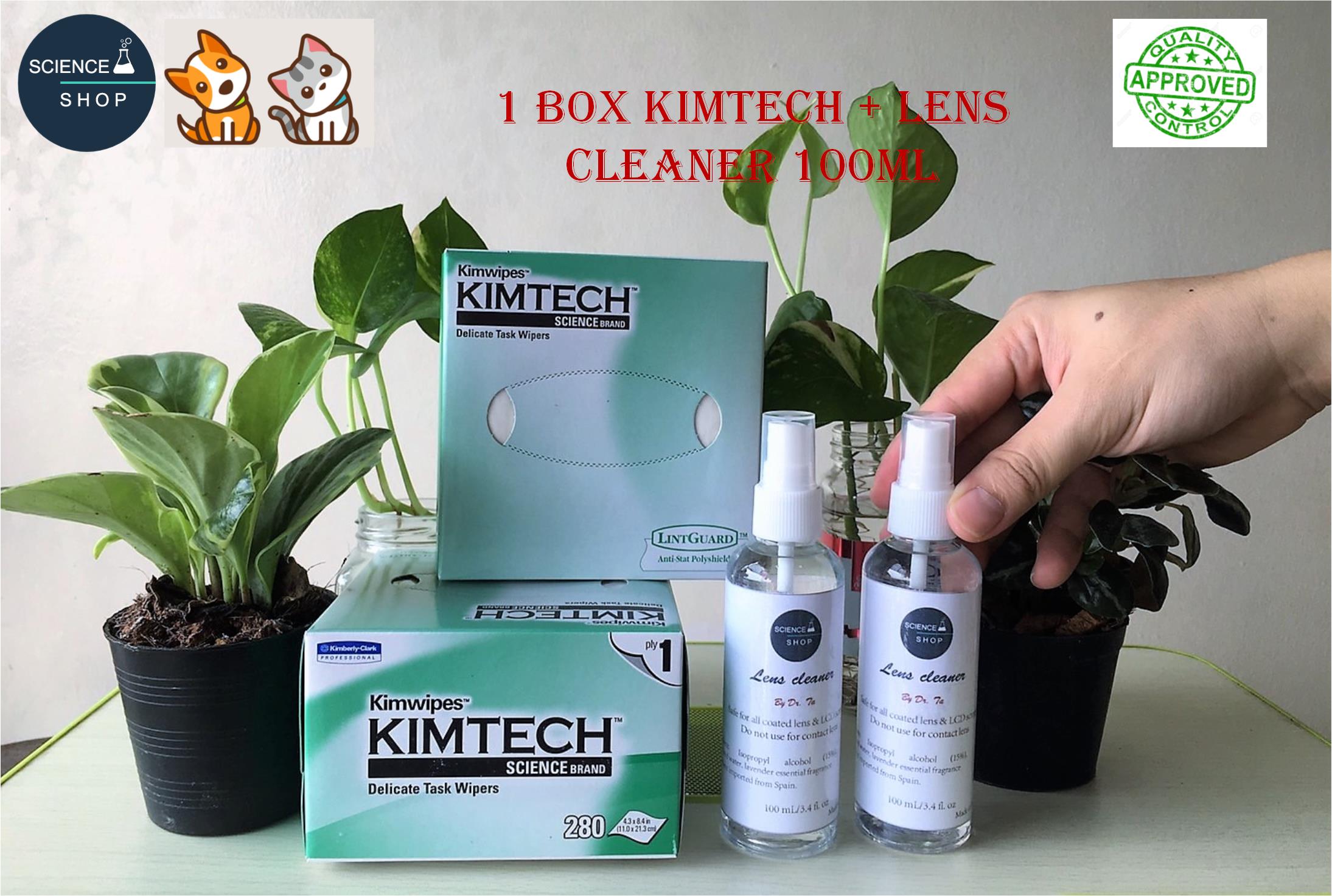 Kimtech® Science™ Kimwipes™ Delicate Task Wipers + Lens cleaner 100 mL