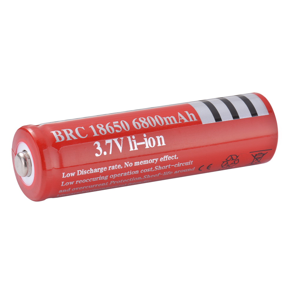  ultrafrie red 2 pcs brc 18650 6800mah 3 7v rechargeable