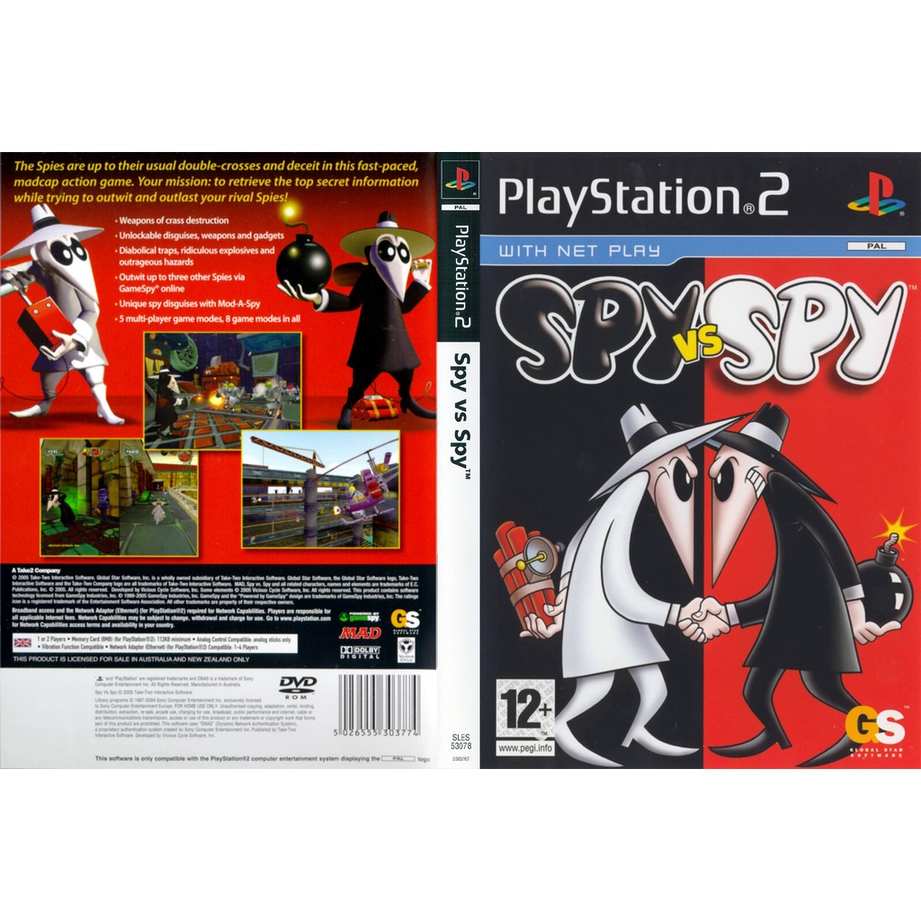 แผ่นเกมส์ PS2 Spy vs. Spy คุณภาพ ส่งไว Lazada.co.th