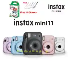 ภาพขนาดย่อของภาพหน้าปกสินค้าFlm instax mini 11 Instant Film Camera ( กล้องโพลารอยด์ mini 11 รับประกันศูนย์ไทย 1 ปี ) แถมฟรี ฟิล์ม1กล่อง10ใบ จากร้าน Ohmshop_p บน Lazada
