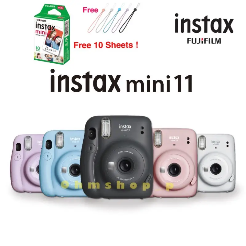 ภาพหน้าปกสินค้าFlm instax mini 11 Instant Film Camera ( กล้องโพลารอยด์ mini 11 รับประกันศูนย์ไทย 1 ปี ) แถมฟรี ฟิล์ม1กล่อง10ใบ จากร้าน Ohmshop_p บน Lazada