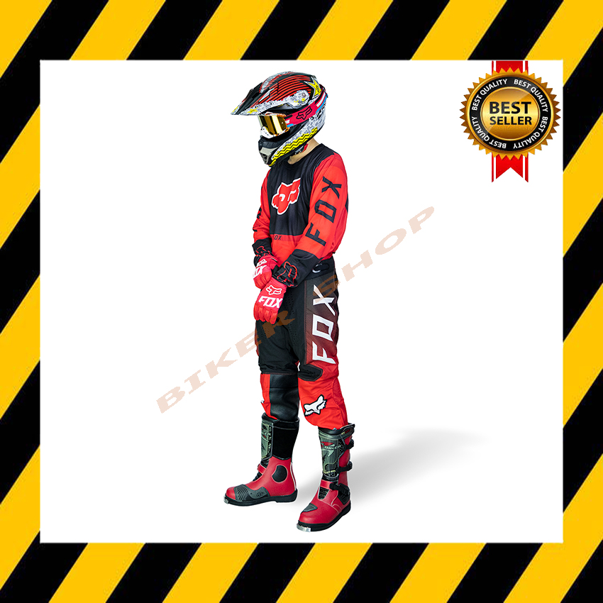 ⚡ฟรีค่าจัดส่ง⚡ชุดวิบาก ชุดขี่มอเตอร์ไซค์วิบาก Motocross 2021 แดงดำ (สินค้าในประเทศ ได้รับสินค้าแน่นอน 1-3 วัน)