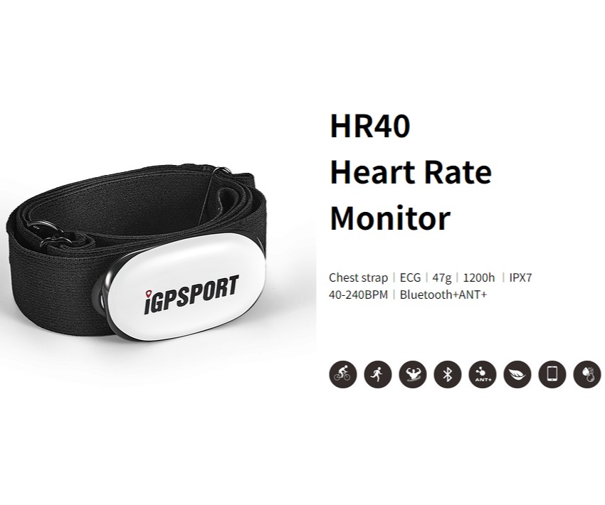 iGPSPORT Heart Rate สายรัดอกวัดการเต้นของหัวใจ