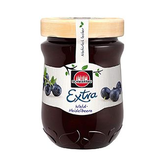 Schwartau Extra Fruchtaufstrich Wald Heidelbeere jam 340gm