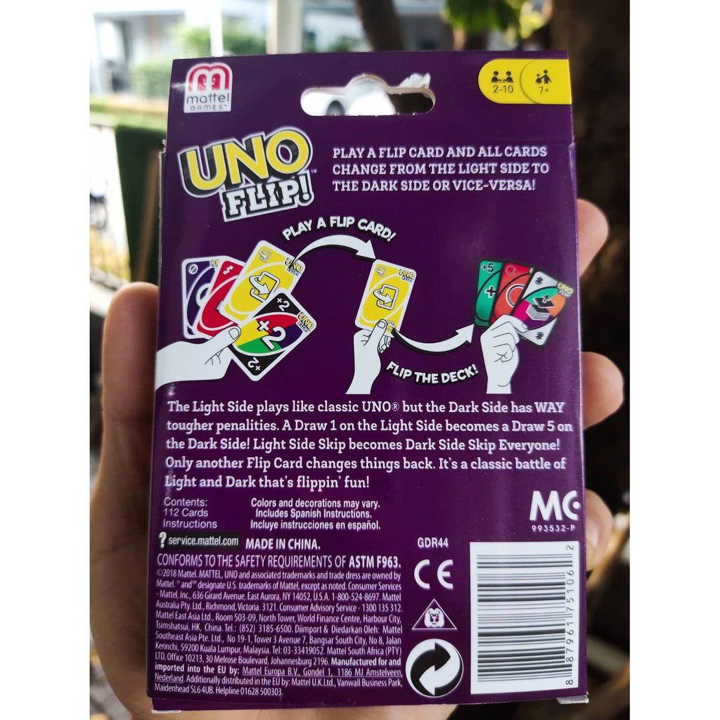 CARD GAME UNO FLIP ไพ่อูโน่ คุณภาพมาตรฐาน มี112 ใบ almond flour