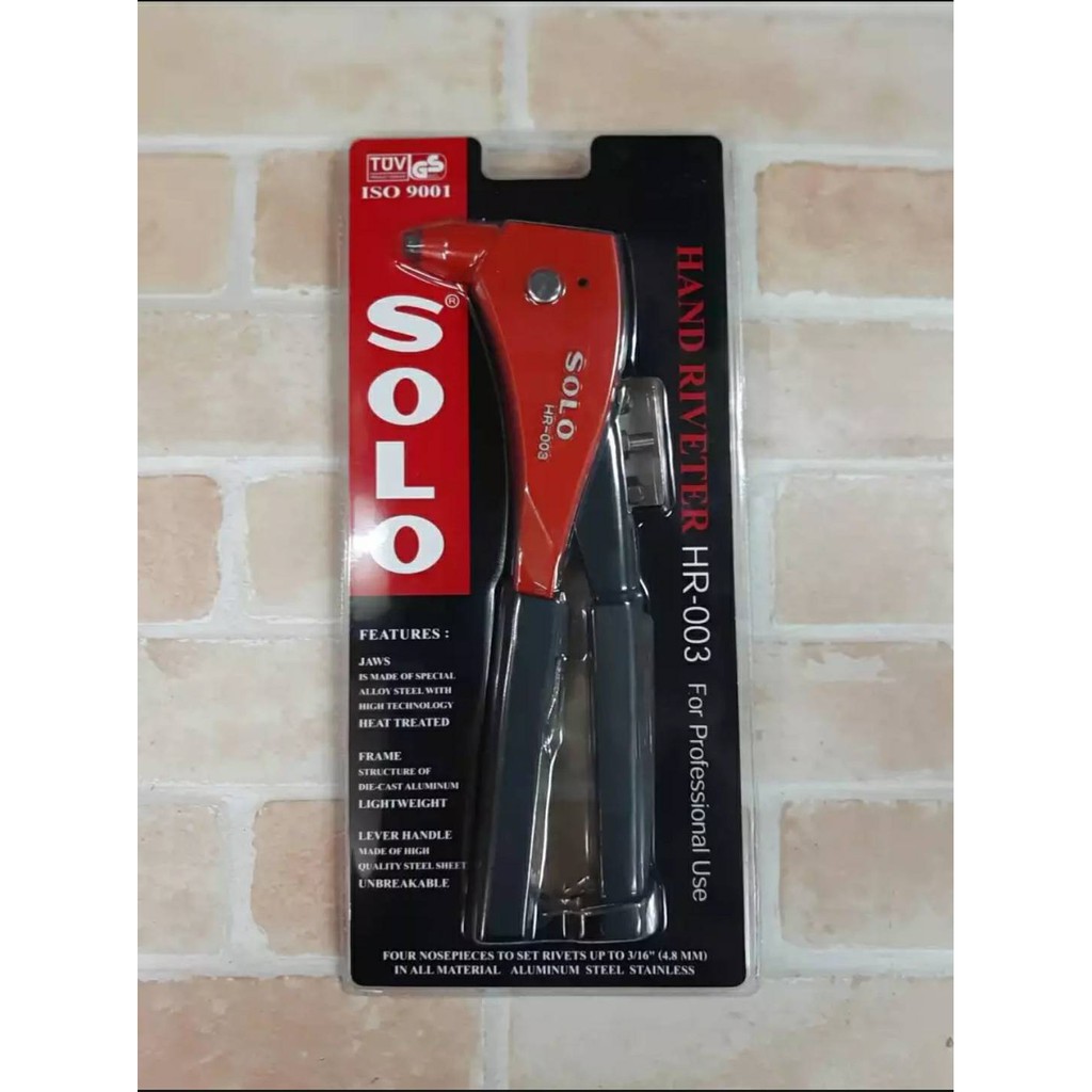 โปรแรง SOLO คีมย้ำรีเวท HR -003 สุดคุ้ม คีม คีม ล็อค คีม ปากจิ้งจก คีม ...