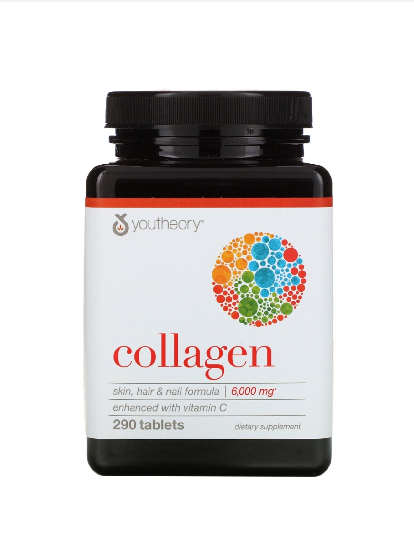 Youtheory Collagen เพื่อสุขภาพ ผิว(ลดกระ ฝ้า) + กระดูกอ่อนข้อต่อ(ลดการเสียดสีของข้อต่อกระดูกต่างๆ) + ผม(ไม่ร่วง,หนา,ดกขึ้น) + เล็บ : คอลลาเจน Type 1, 2 & 3 + 18 amino acids