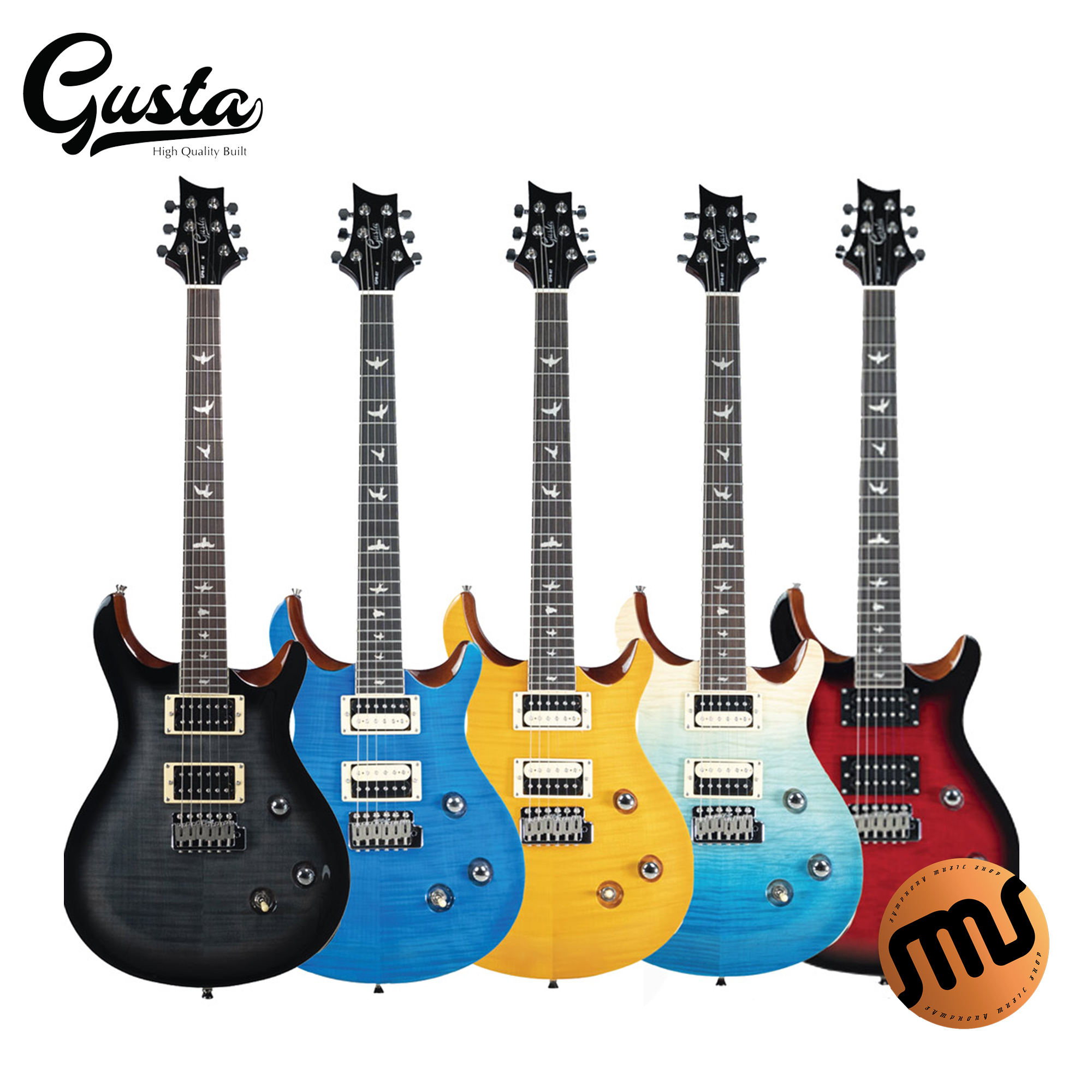 Gusta Electric guitar กีต้าร์ไฟฟ้า รุ่น GPR07 Lazada.co.th