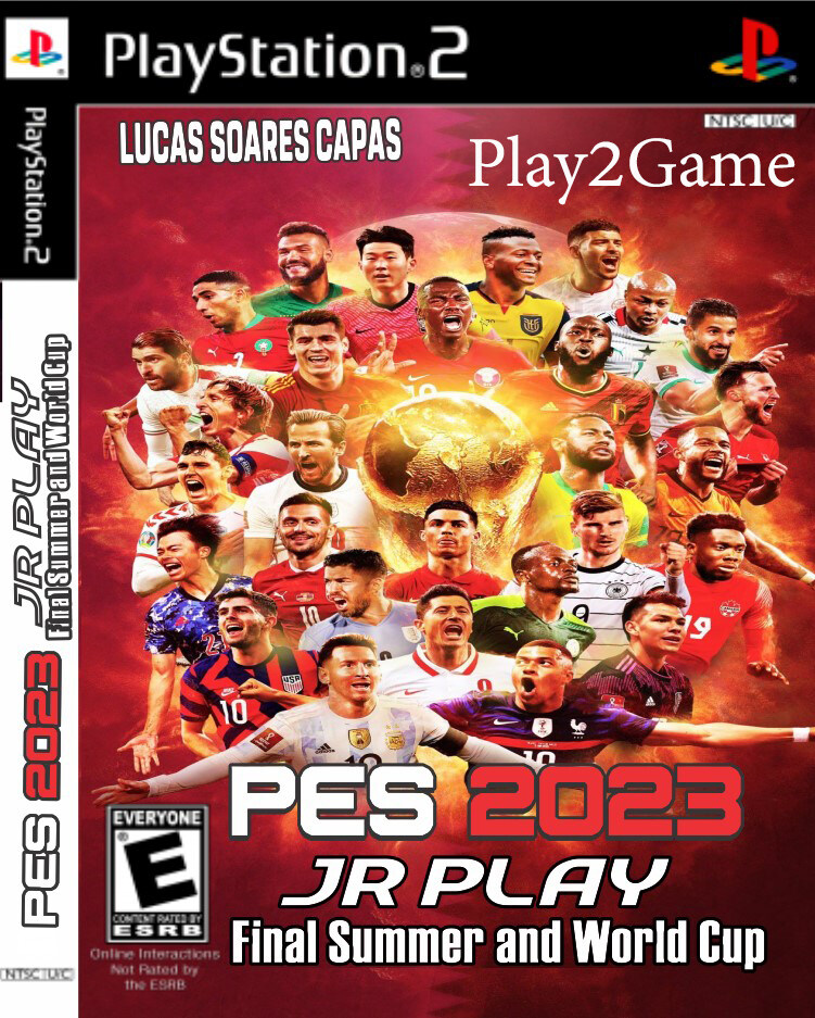 แผ่นเกมส์ PES 2023 v.4 World Cup 2022 Jrplay ภาษาอังกฤษ PS2