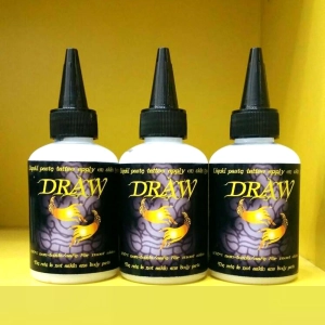 สินค้า DRAW STENCIL น้ำยาลอกลายขวด ขนาด4ออนซ์ ผลิตในประเทศไทย เจลลอกลายสัก Tattoo Stencil Transfer Gel 4OZ