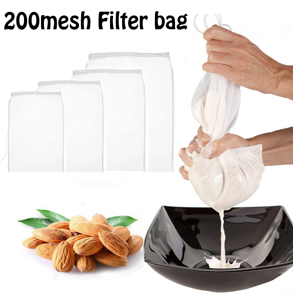 QIANW 200mesh Reusable Cooking Colander Food Special Coffee Filter Nut