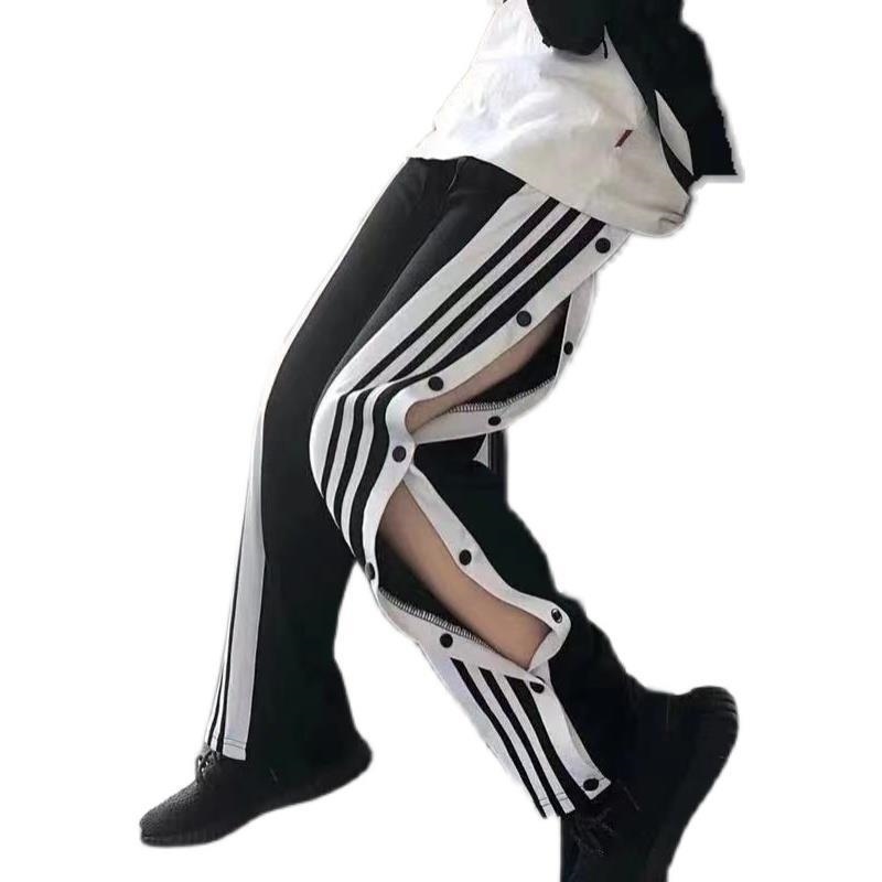 2021 Summer Thin CBA Breasted Pants Schoolgirls Versatile Loose Wide