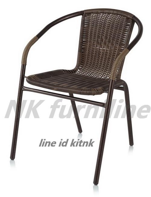 NK Furniline เก้าอี้สนาม หวายเทียม รุ่น Park Chair01 Outdoor Rattan Garden Chair
