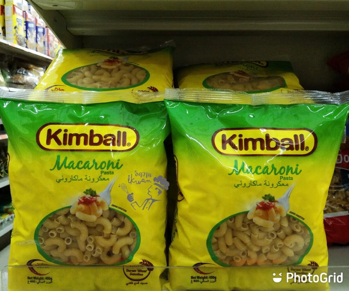 มักโรนี กิมบอล Macaroni Kimball สินค้านำเข้าจากมาเลเซีย มักโรนี มักโรนีสำเร็จรูป อาหารสำเร็จรูป IkwanBigTea