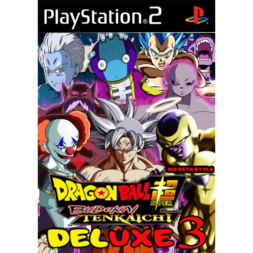 Dragonball Super Deluxe3 ps2 แผ่นเกมส์ps2 เกมเพล2 แผ่นplay2 Dragon ball ps2เกมดราก้อนบอลซุปเปอร์ ตัวละครล่าสุด