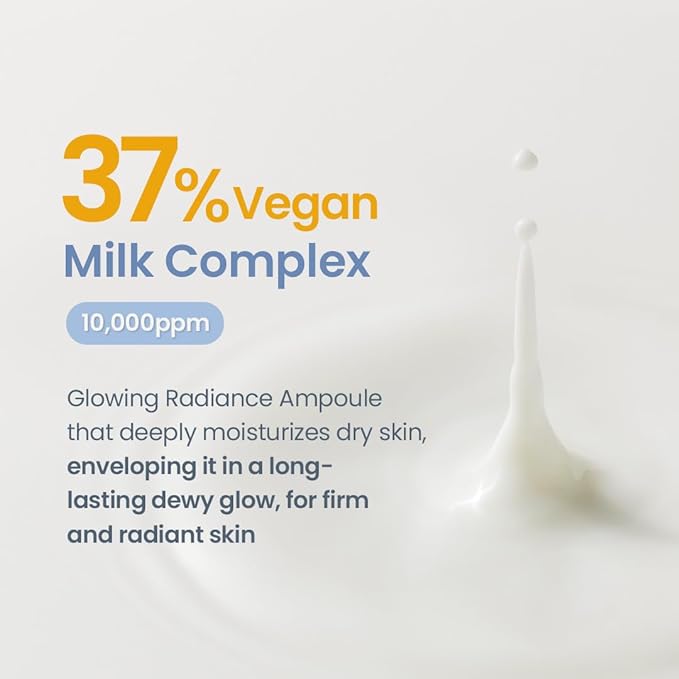 Ready Stock TIRTIR Keramik Milch Essenz Ampulle Feuchtigkeitsspendende und aufhellende Hautpflege 40ml_voghion.com