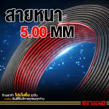 ภาพขนาดย่อของภาพหน้าปกสินค้าTOG SOUND สายลำโพง (สีดำ/แดง) OD 5.0mm เส้นทองแดงพิเศษ 26X2 MP-01 สายลำโพง มี 4เมตร/6เมตร/10เมตร/20เมตร/100เมตร ให้เลือก สายไฟ สายต่อลำโพง สายดำแดง สายต่อลำโพงดำแดง สายสัญญาณ สายเพาเวอร์แอมป์ speaker cable for Audio/pa/home จากร้าน Tog sound บน Lazada ภาพที่ 5
