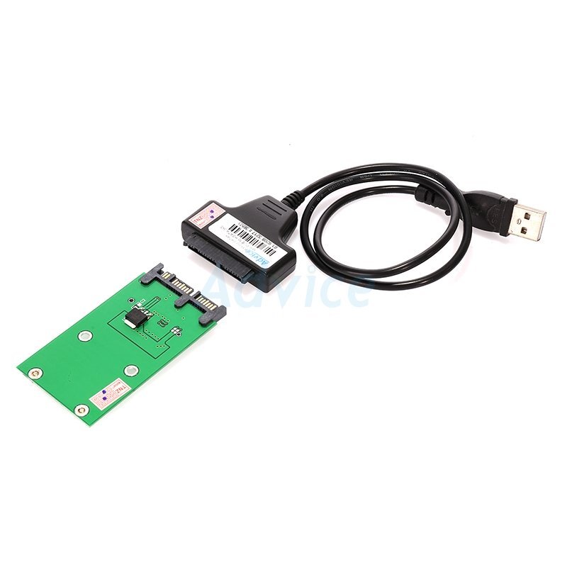 USB Micro SATA+Mini PCIE to mSATA 3x5 cm SSD Micro SATA