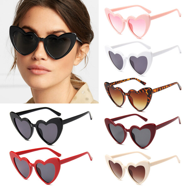 Giá bán 1 x Sunglasses Heart Shaped Sunglasses for Women Fashion Love Heart Sunglasses UV400 Protection Eyewear