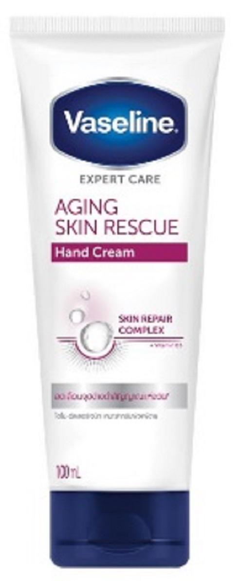 Vaseline Aging Skin Rescue Hand Cream 100 ml. วาสลีน เอ็กซ์เพิร์ท แคร์ เอจจิ้ง สกิน เรสคิว แฮนด์ครีม 100 มล.