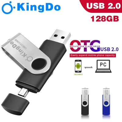 【คลังสินค้าพร้อม】 OTG 2 in 1 Micro USB Flash Drive 2.0 32GB 64GB 128GB Pendrive สำหรับ Android สมาร์ทโฟนแล็ปท็อปคอมพิวเตอร์