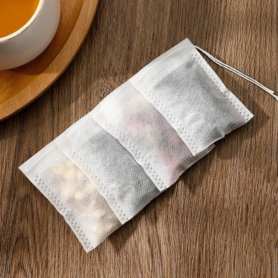 Tea Bags Disposable Empty Bag Multifunction Filter Bags with String Heal Seal Food Grade Non woven Fabric Spice Teabag Teaware