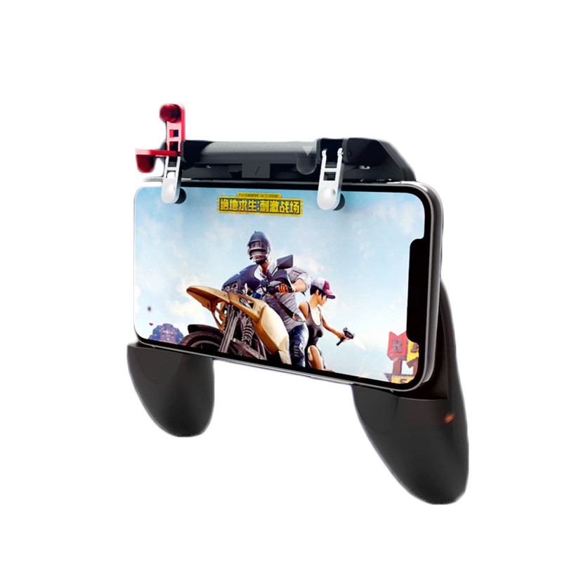 จอยเกมส์มือถือ Mobile game controller W10 จอยเกมมือถือ พร้อมปุ่มช่วยยิง (PULG,ROV) สินค้าพร้อมส่ง24ชั่วโมง