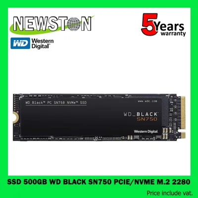 WD SSD BLACK SN750 500GB PCIe/NVMe M.2 2280
