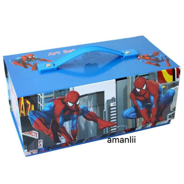 ร้านไทย ส่งฟรี ชุดเครื่องเขียนปากกาสีน้ำสำหรับเด็ก 54 ชิ้น 5401/02 & 2 Spider-Man เก็บเงินปลายทาง