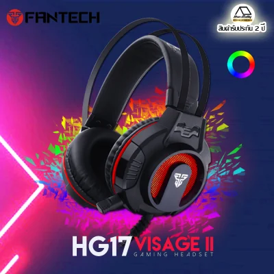 หูฟังเกมมิ่ง FANTECH HG17 VISAGE II RGB GAMING HEADSET