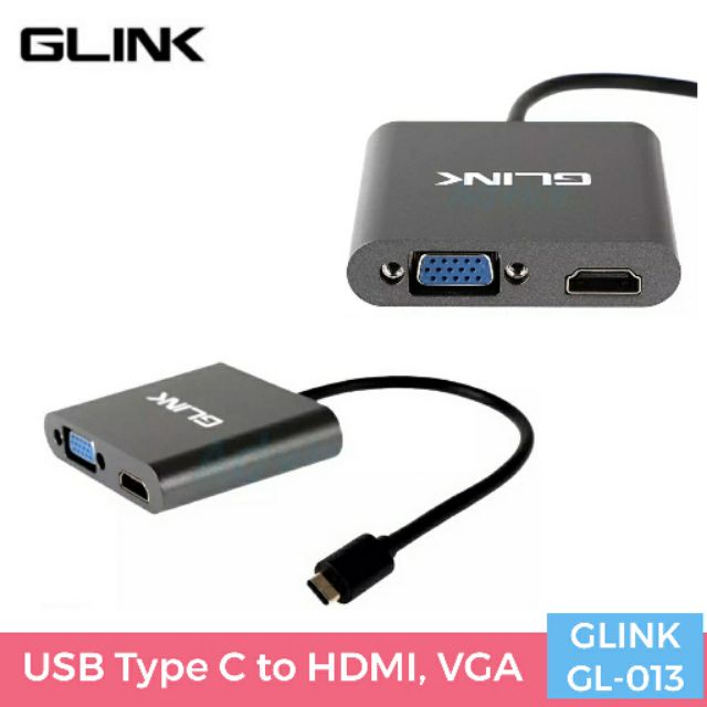 USB Type C to HDMI, VGA (GLINK GL-013)