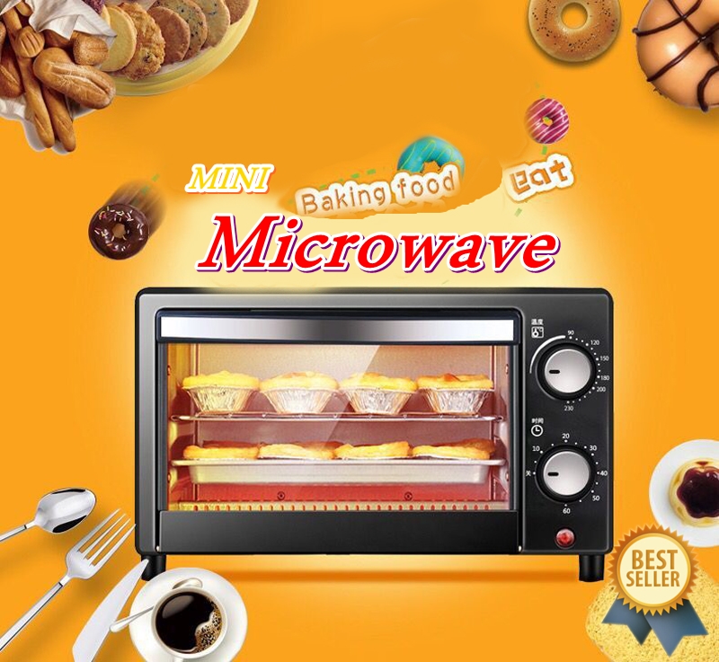 Mini Microwave ไมโครเวฟ ตั้งโต๊ะ ขนาดเล็ก เตาอบไมโครเวฟ เตาอบไฟฟ้า เตาไมโครเวฟ เตาอบขนมเท่านั้น !! สินค้าขายดี ผลิตจากวัสดุเกรดทำอาหาร รับประกัน +++