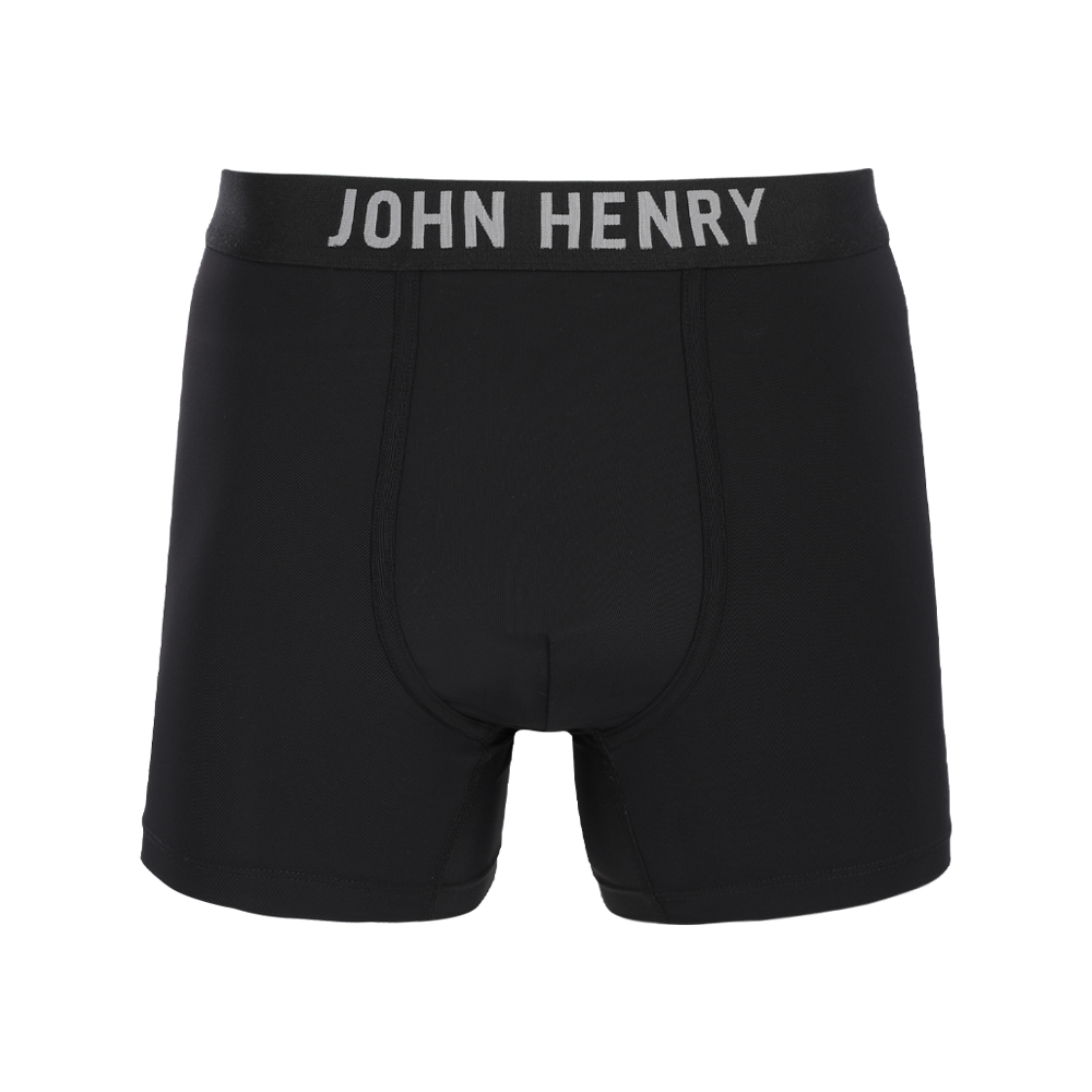 JOHN HENRY UNDERWEAR BlackWhite Mens Boxer Brief Model JU JU3N001 Black ...