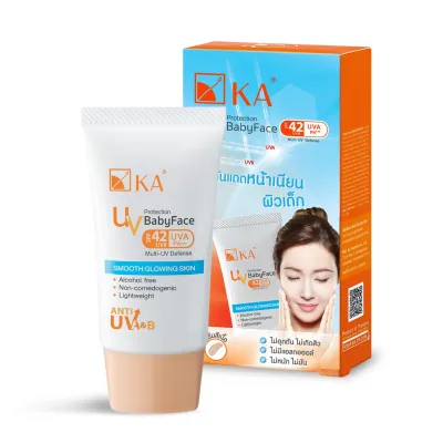 ❣KA UV Protection BabyFace SPF 42 PA+++ 15 g./ เคเอ ยูวี โพรเทคชั่น เบบี้เฟส ครีมกันแดดหน้าเด็ก♗