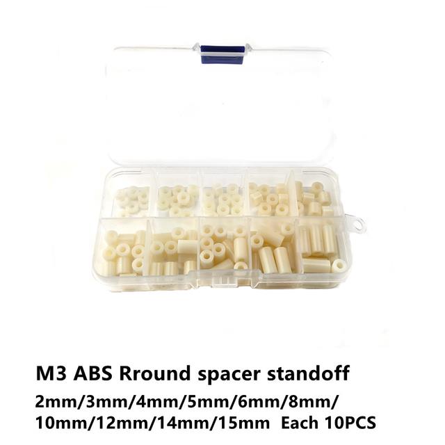1000 Pezzi Distanziali Rotondi M3/M4, Distanziatori Isolanti, ABS Rondelle Distanziali in Plastica Senza Filettatura, Guarnizione Piatta Distanziatrice Assortimento, per Elettricisti e Interruttori 1000 Pezzi Distanziali Rotondi M3/M4, Distanziatori Isolanti, ABS Rondelle Distanziali in Plastica Senza Filettatura, Guarnizione Piatta Distanziatrice Assortimento, per Elettricisti e Interruttori