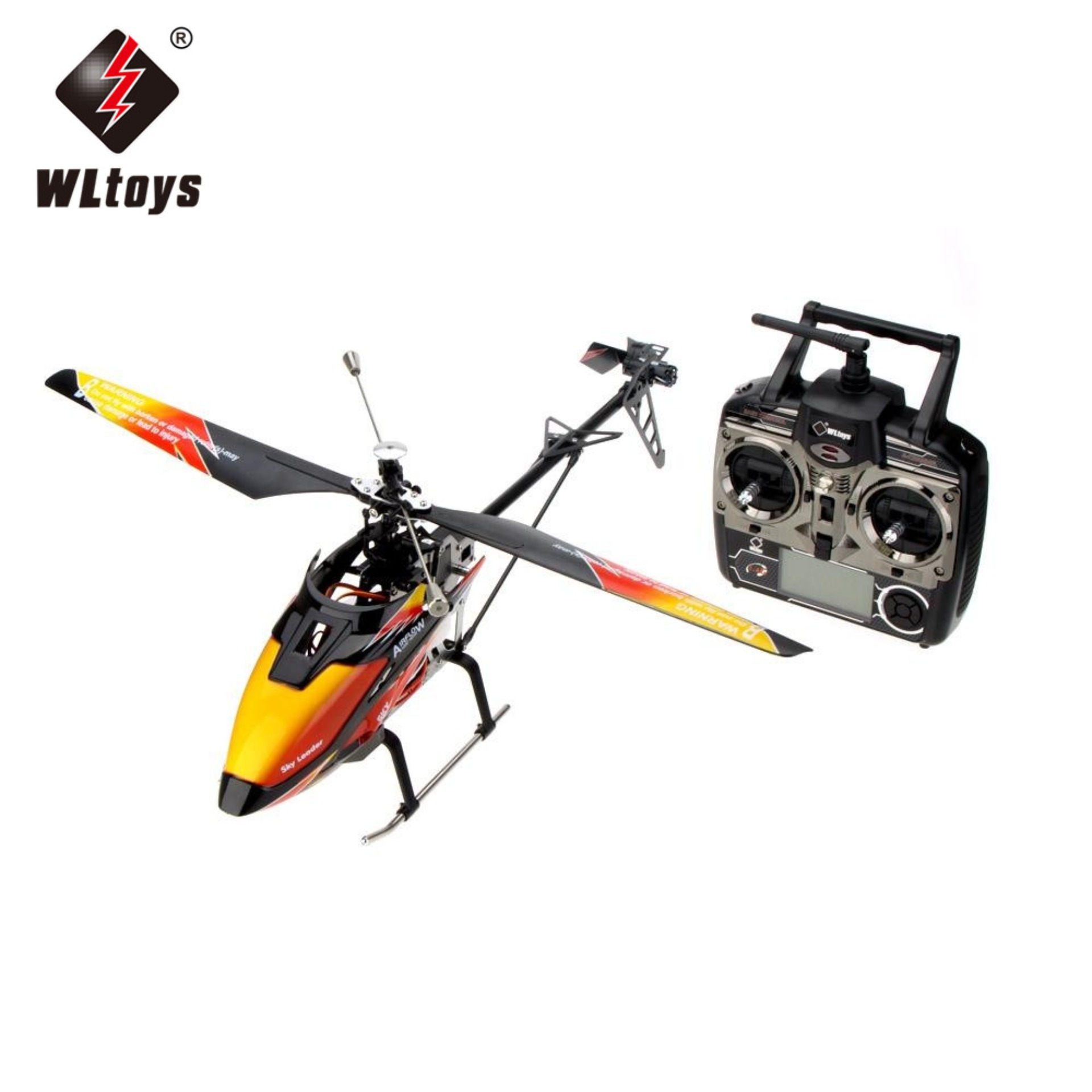 WLtoys เดิม WLtoys V913 ไร้แปรงแบบอัพเกรดรุ่น 4Ch Helicopter RTF 70cm 2
