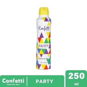 สินค้า Confetti London Body Spray - PARTY 250ml / คอนเฟตติ ลอนดอน บอดี้ สเปรย์ - พาร์ตี้ 250มล.