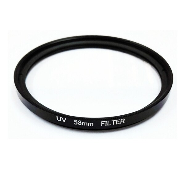 UV Filter 58mm Lens Protection for Camera Filter EOS 500D 1000D,Black
