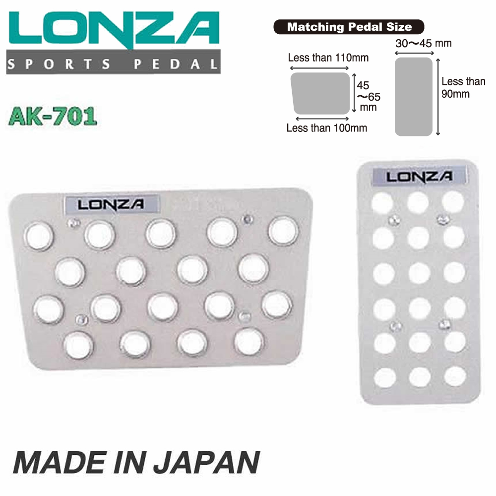 Napolex Lonza แป้นเหยียบกันลื่น AK-701 AT-Set ของแท้ Made in Japan ติดตั้งง่าย