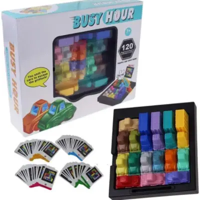Logic Game - เกมจราจร ฝึกสมอง Busy Hour เกมฝึกสมอง ฝึกการแก้ไขปัญหา เกมเสริมทักษะ ของเล่นเสริมพัฒนาการสำหรับเด็ก