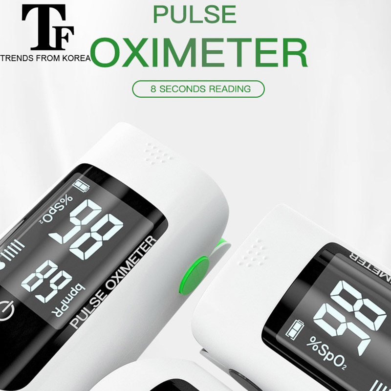 TF  เครื่องวัดออกซิเจน เครื่องวัด oxygen เครื่องวัดออกซิเจนปลายนิ้ว Fingertip PulseSpO2 & PR Monitor 8S Quick วัด PULSE Rate（ไม่แถมแบตเตอรี่）